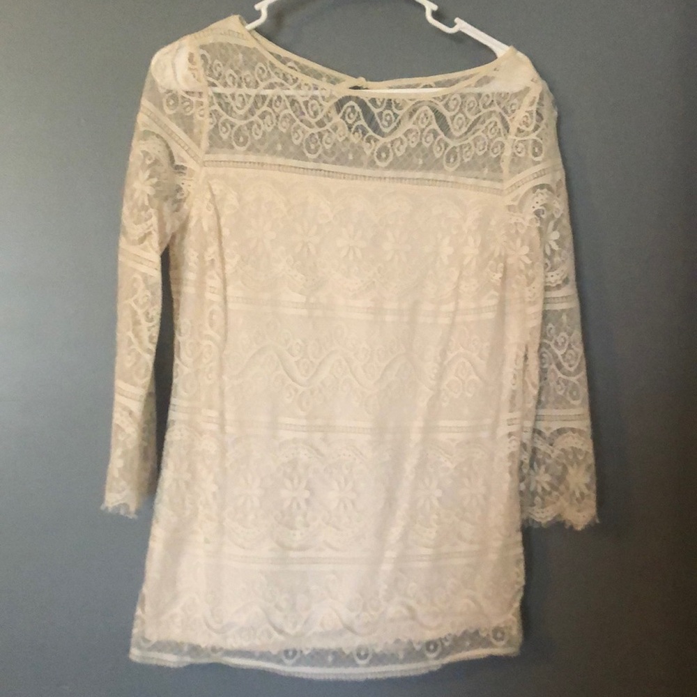 Lace detail blouse
